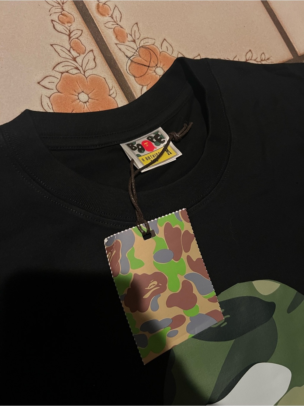 BAPE “A Bathing Ape” Camo/Green Shirt - Picture 3 of 6